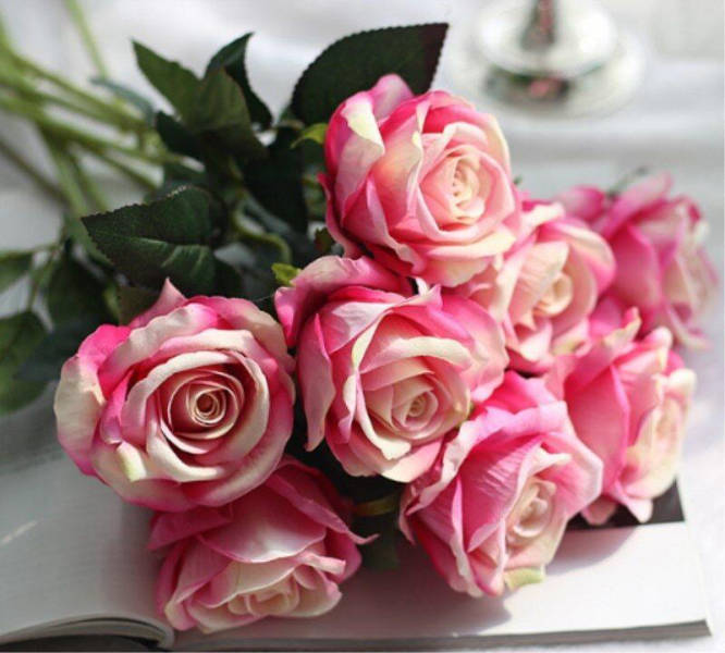 Bouquet de Rose Éternel Rose bonbon | Royaume Éternel