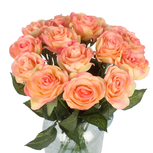 Bouquet de Rose Éternelle Oranges | Royaume Éternel