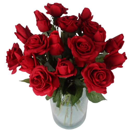 Bouquet Rose Éternelle Mix Rouge | Royaume Éternel