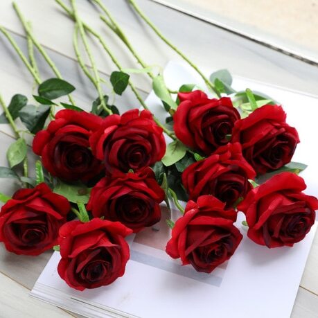 Bouquet de Rose Rouge Foncé Éternelle