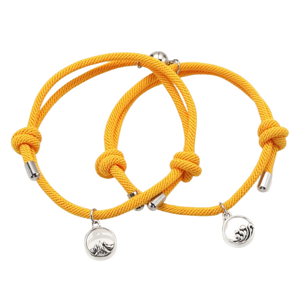 Bracelet Couple Magnétique Jaune