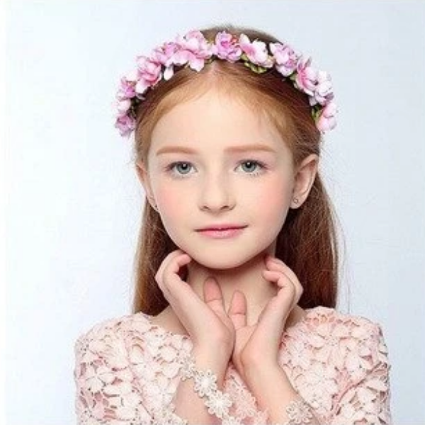 couronne de fleurs enfant