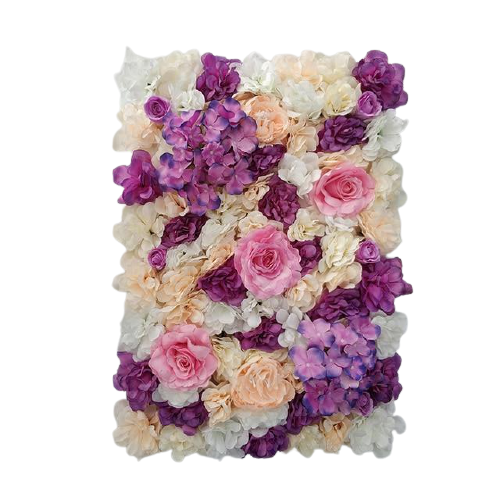 Mur de Fleurs Violettes