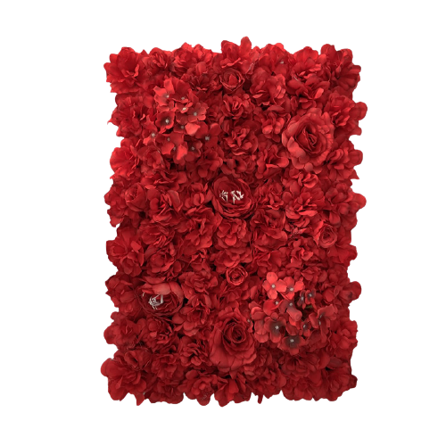 Mur de Roses Rouges