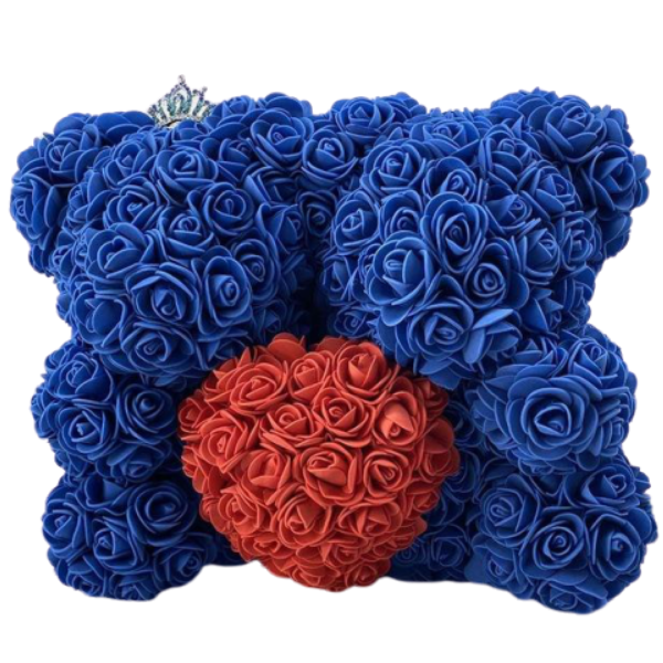 ours en roses bleues eternelles