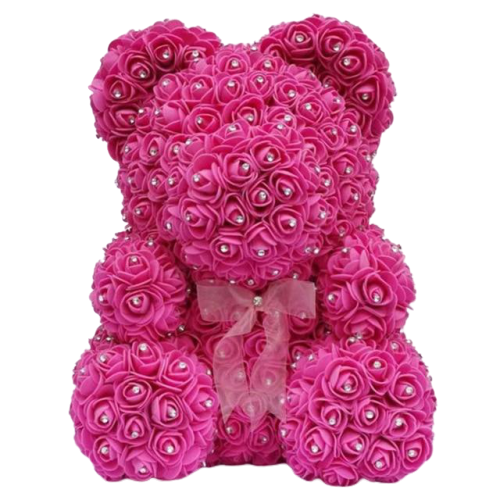 ours en rose fuchsia