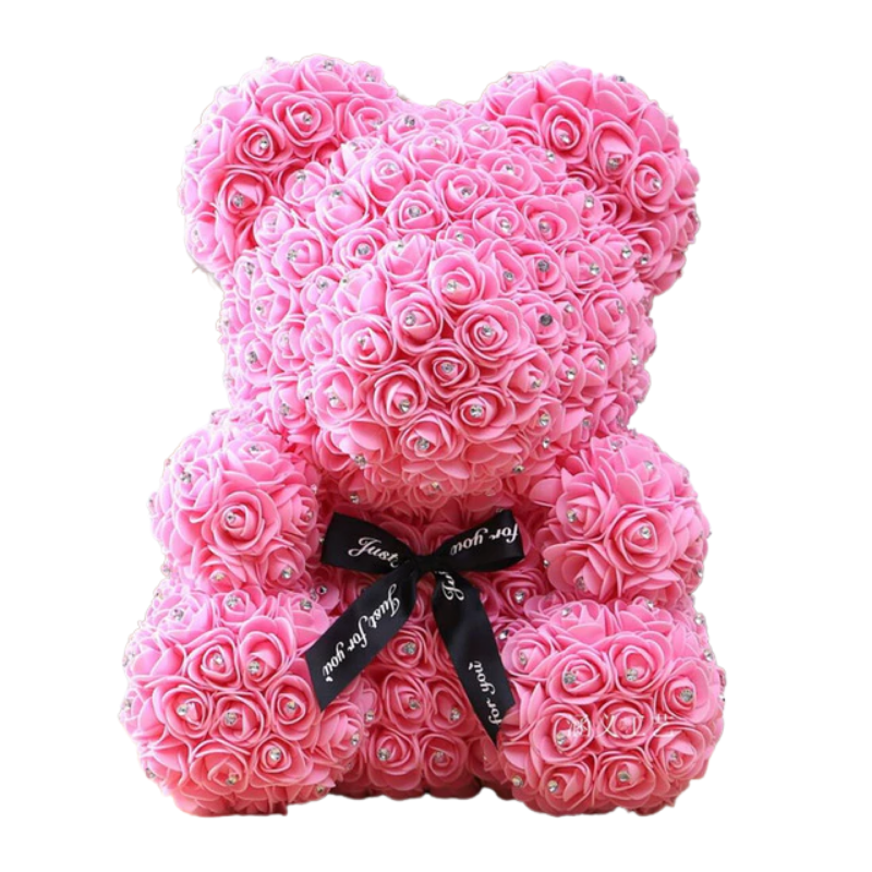 Ours en Rose Fleur Rose