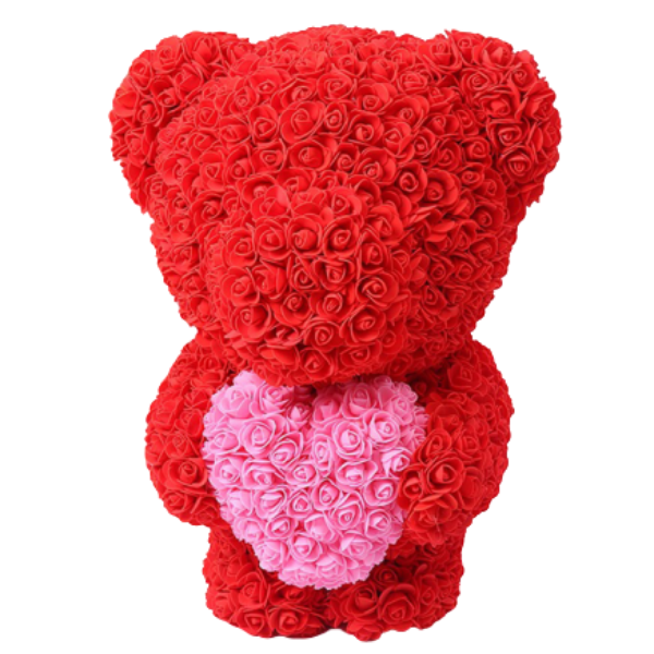 ours en rose rouge eternel