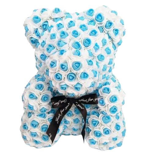 Ourson en Rose Cyan | Royaume Éternel