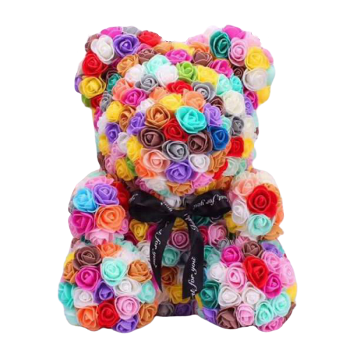 ourson en Rose multicolore | Royaume Éternel