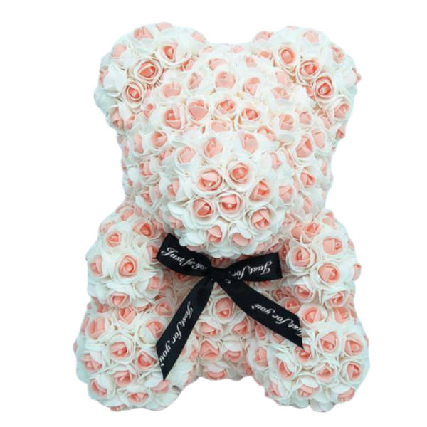 Ourson en Rose Pêche | Royaume Éternel