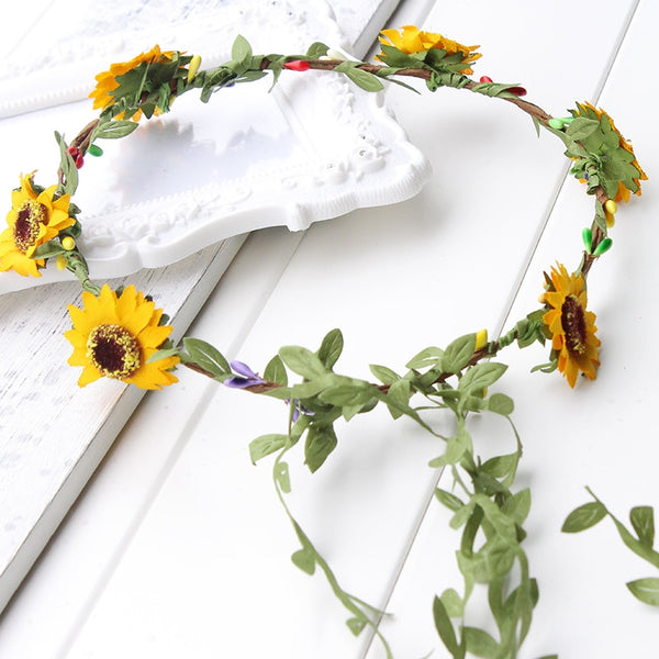Couronne de Fleurs Tournesol