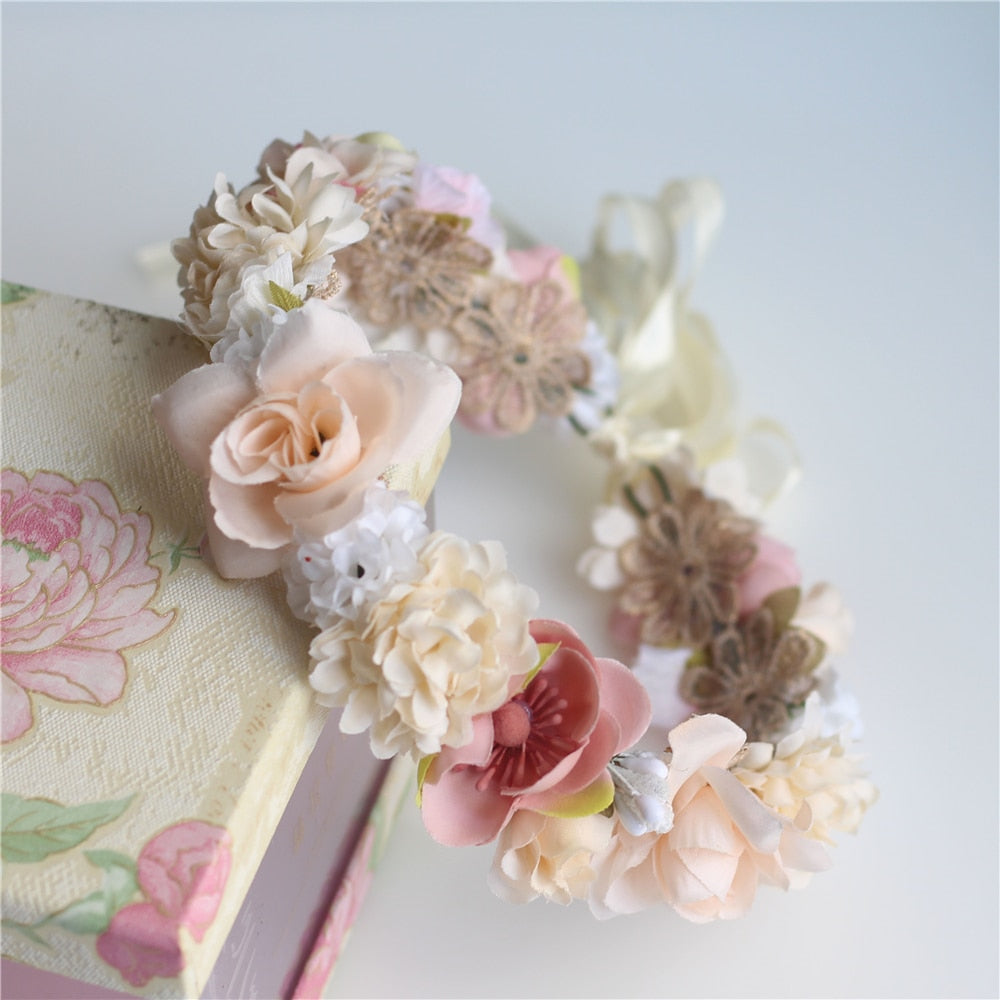 Couronne de Fleurs Mariée