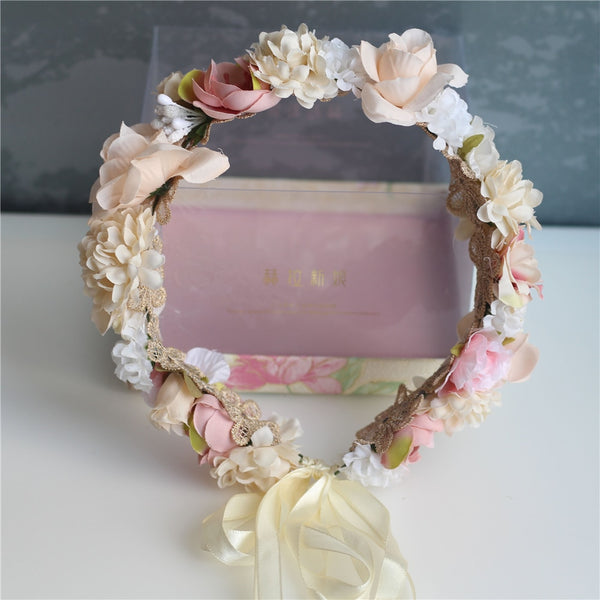 Couronne de Fleurs Mariée