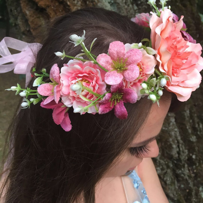 Couronne de Fleurs et Feuillage