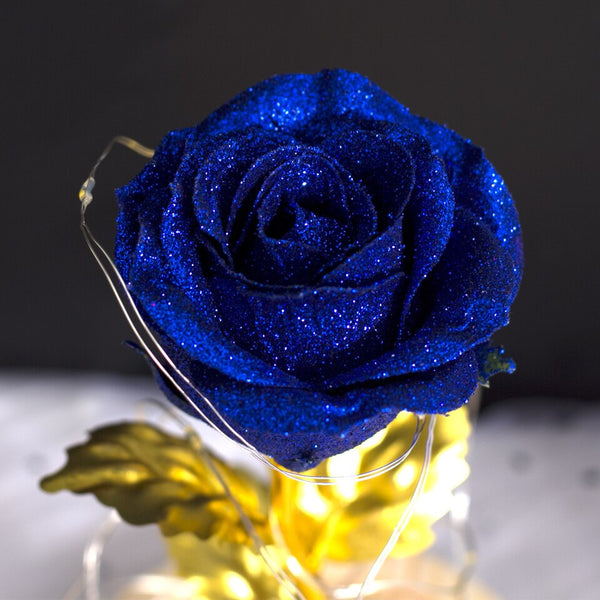 petale rose eternelle or