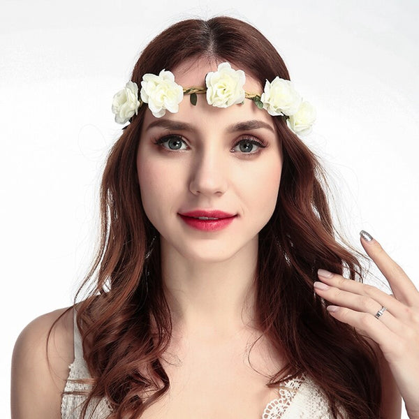 Couronne de Fleurs Blanche