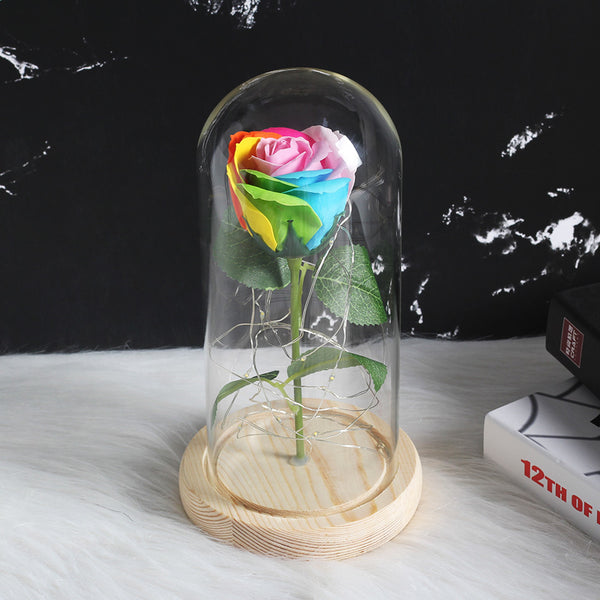 rose eternelle sous cloche