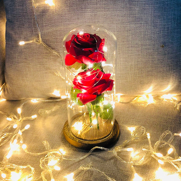 rose eternelle lumineuse