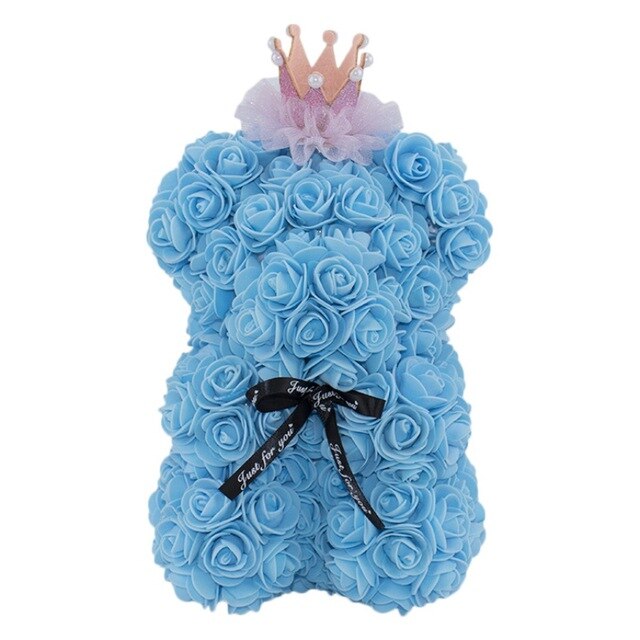 ours en fleur artificielle