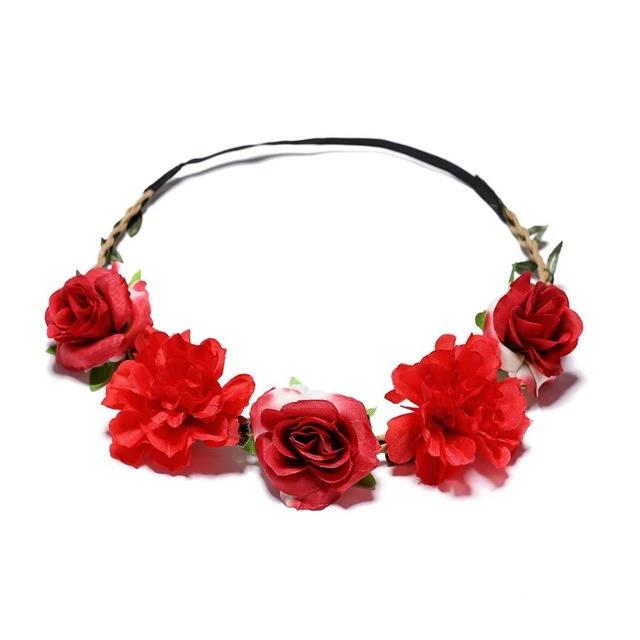 Couronne de Fleurs Rouge