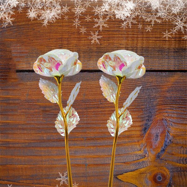 deux roses eternelle cristal