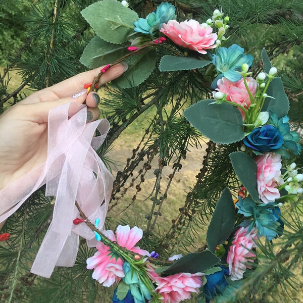 Couronne de Fleurs Mariage Cheveux