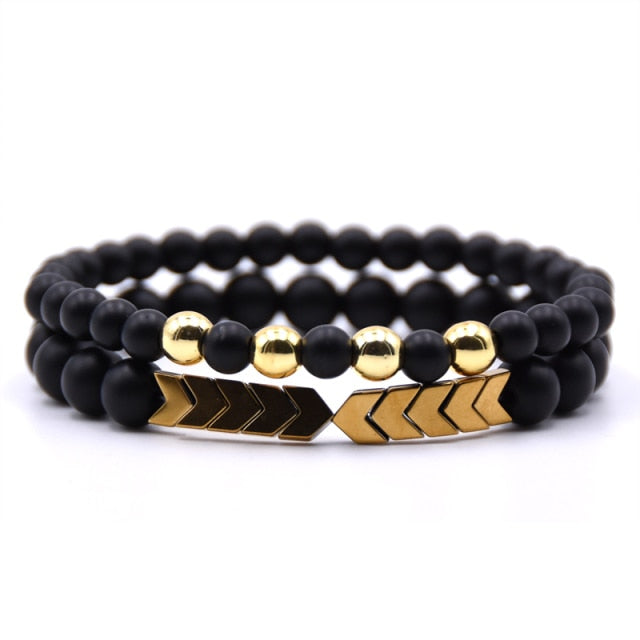 Bracelet Couple Perle Affinité Doré