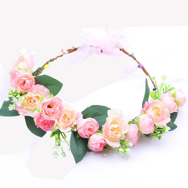 Couronne de fleurs Déguisement
