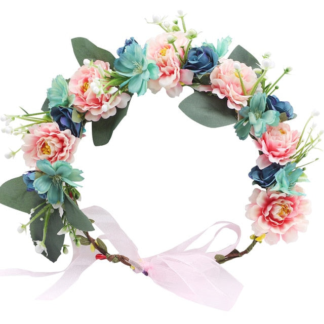 Couronne de Fleurs Mariage Cheveux