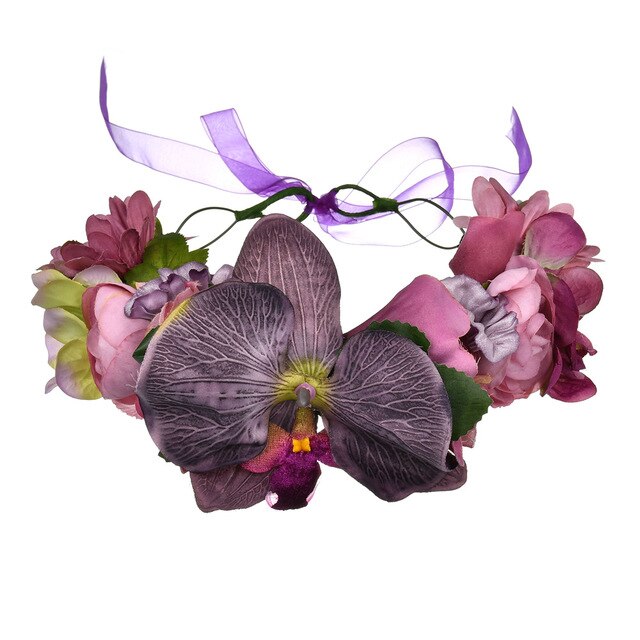 Couronne de Fleurs Violette