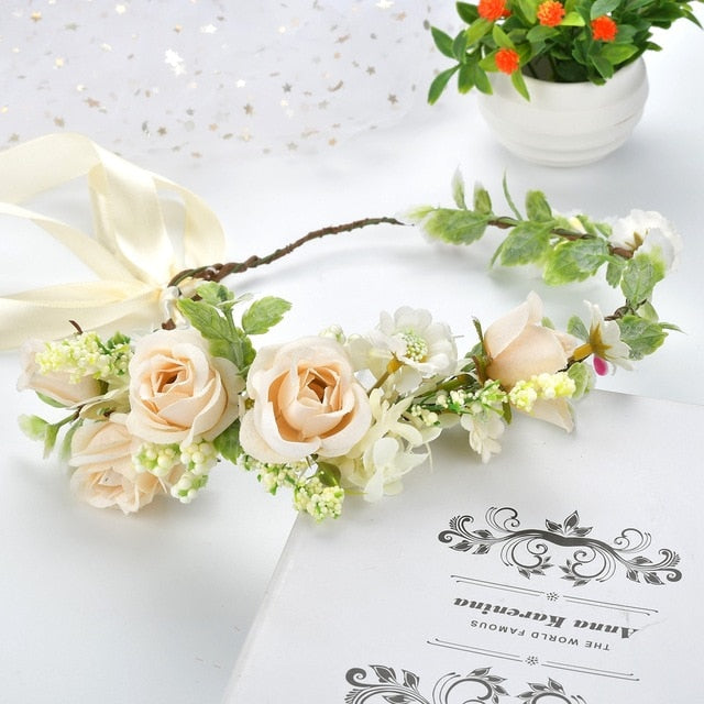 Couronne de Fleurs Plante la Mariée