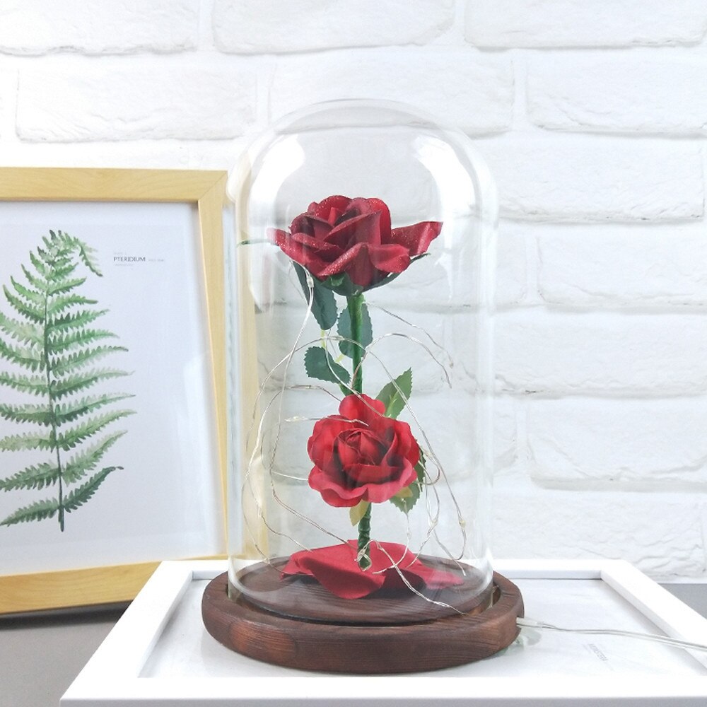 Rose Éternelle sous cloche Grand format