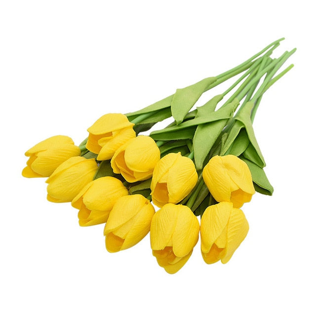 Tulipes Artificielles Jaunes