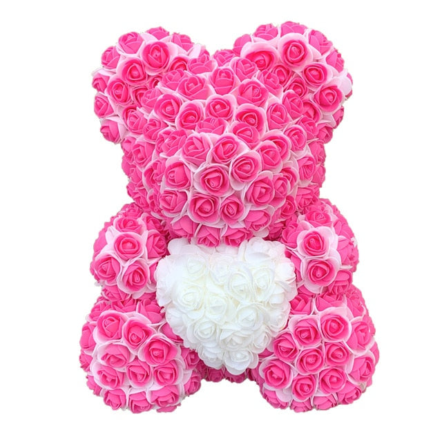 ours peluche en rose