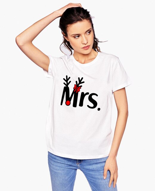 T-shirt Couple Mr and Mrs assorti