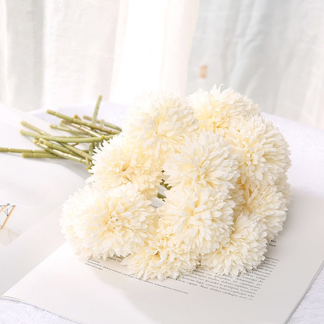 Bouquet De Fleurs Artificielles JINXIAN - 9 Pièces (violet Et Blanc), Sans Entretien, Pour Salon, Mariage, Décoration Intérieure
