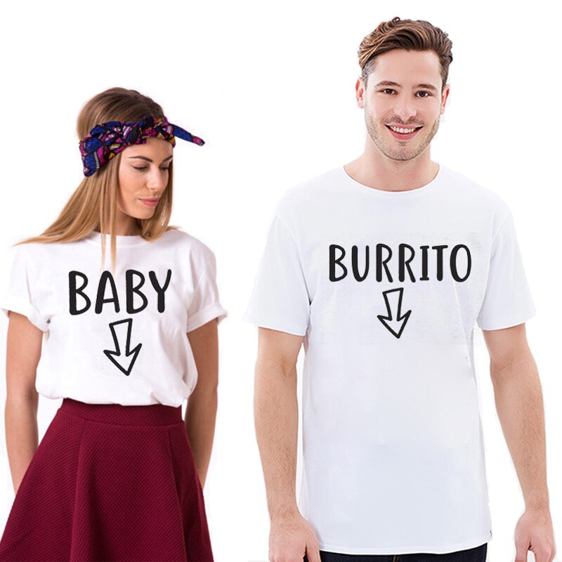 T-shirt Couple Baby Burrito
