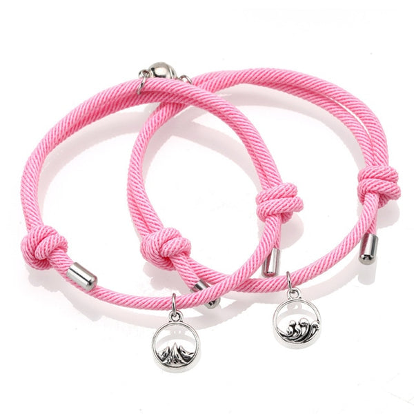 Bracelet Magnétique Couple Rose