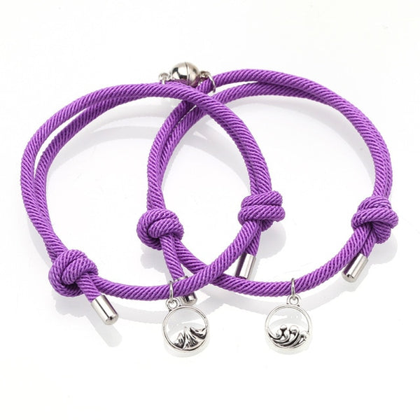 Bracelet Couple Violet