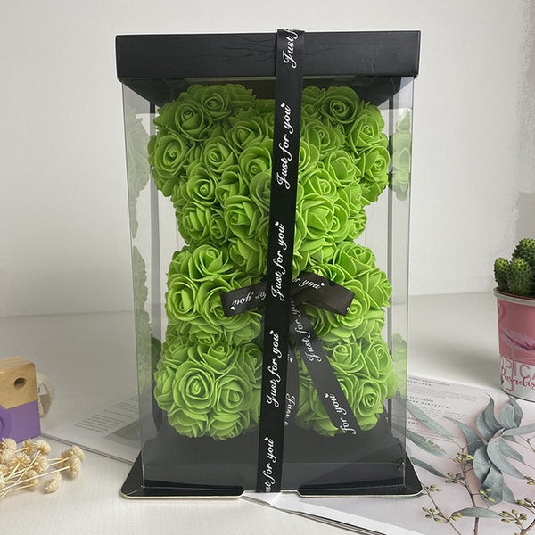 ours en rose eternelle vert