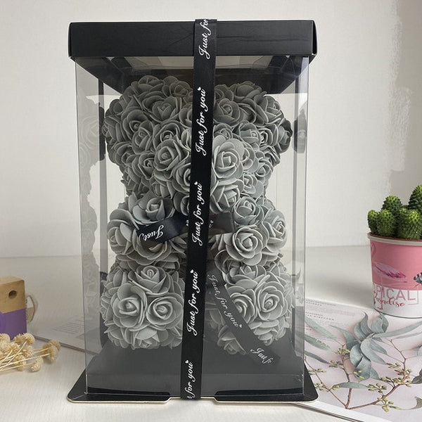 Ours en Rose Éternelle Gris