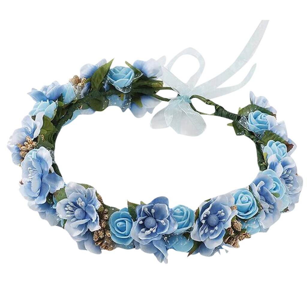 Couronne de Fleurs Bleue