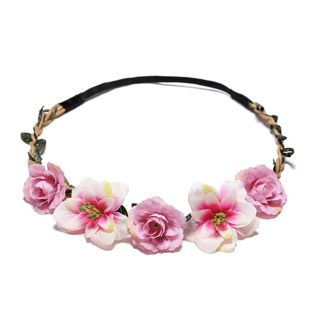 Couronne de Fleurs pour Cheveux