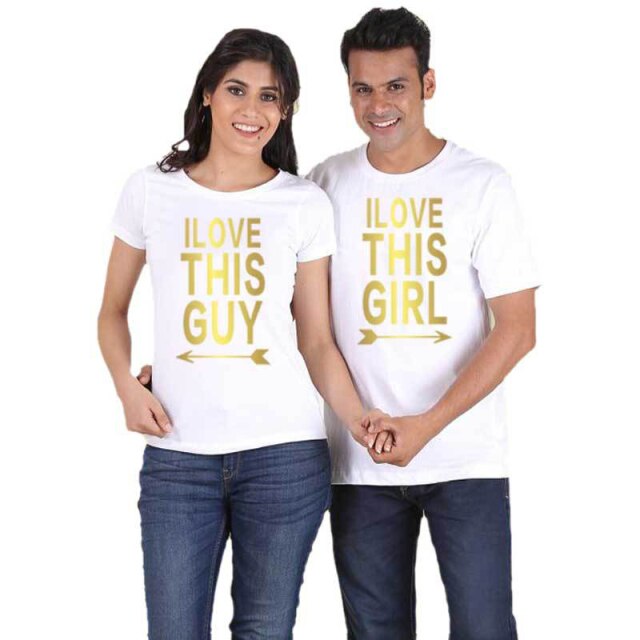 T-shirt Couple Love this Girl and Love this Guy