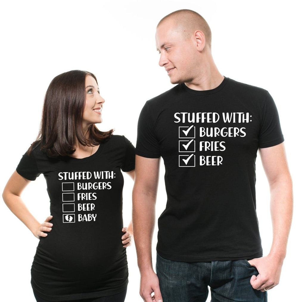 T-shirt Couple Annonce bébé