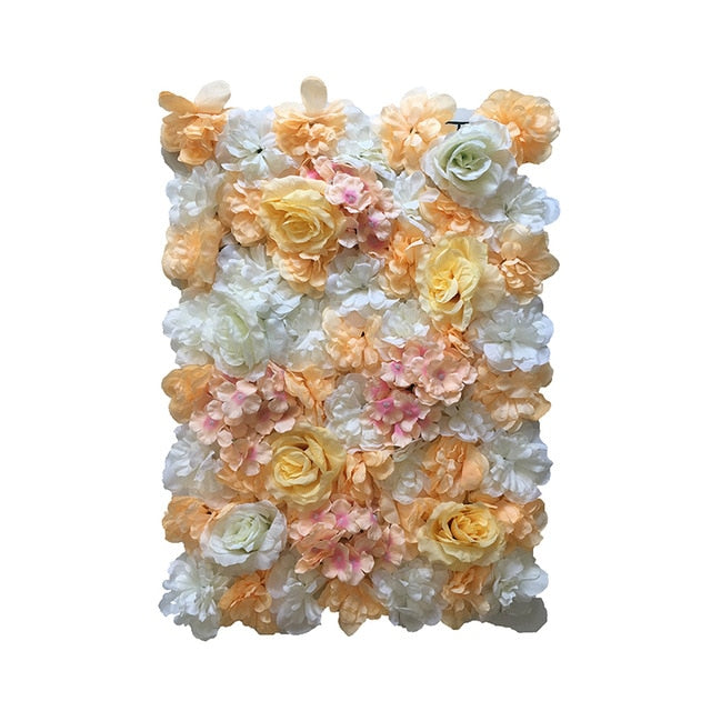 Mur de Fleurs Oranges