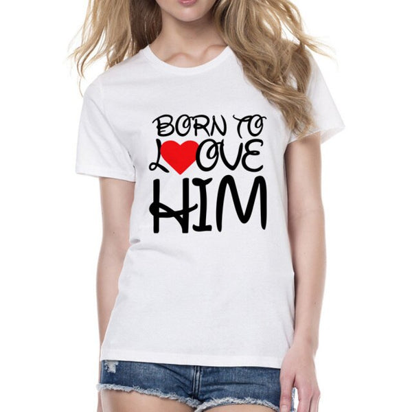 T-shirt Couple Born to Love You