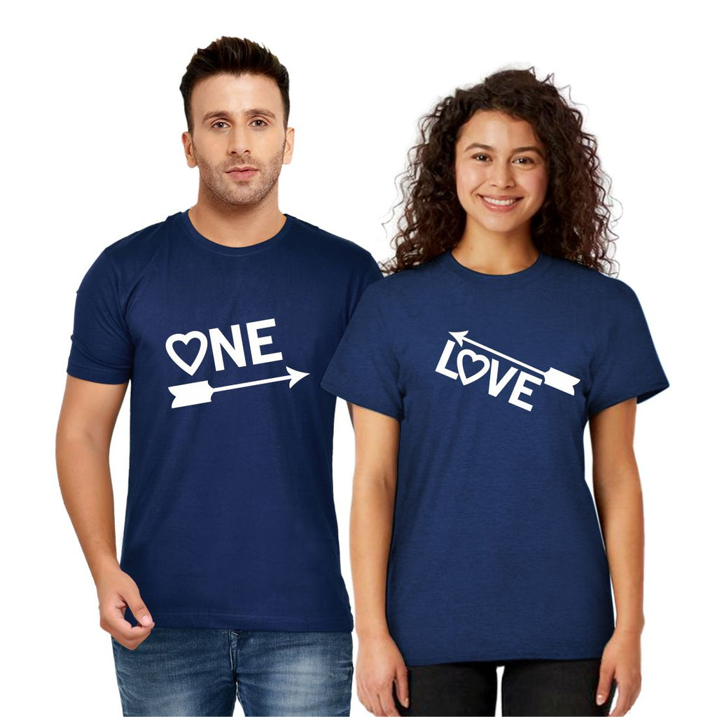 T-shirt couple One Love
