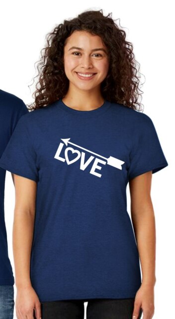 T-shirt couple One Love